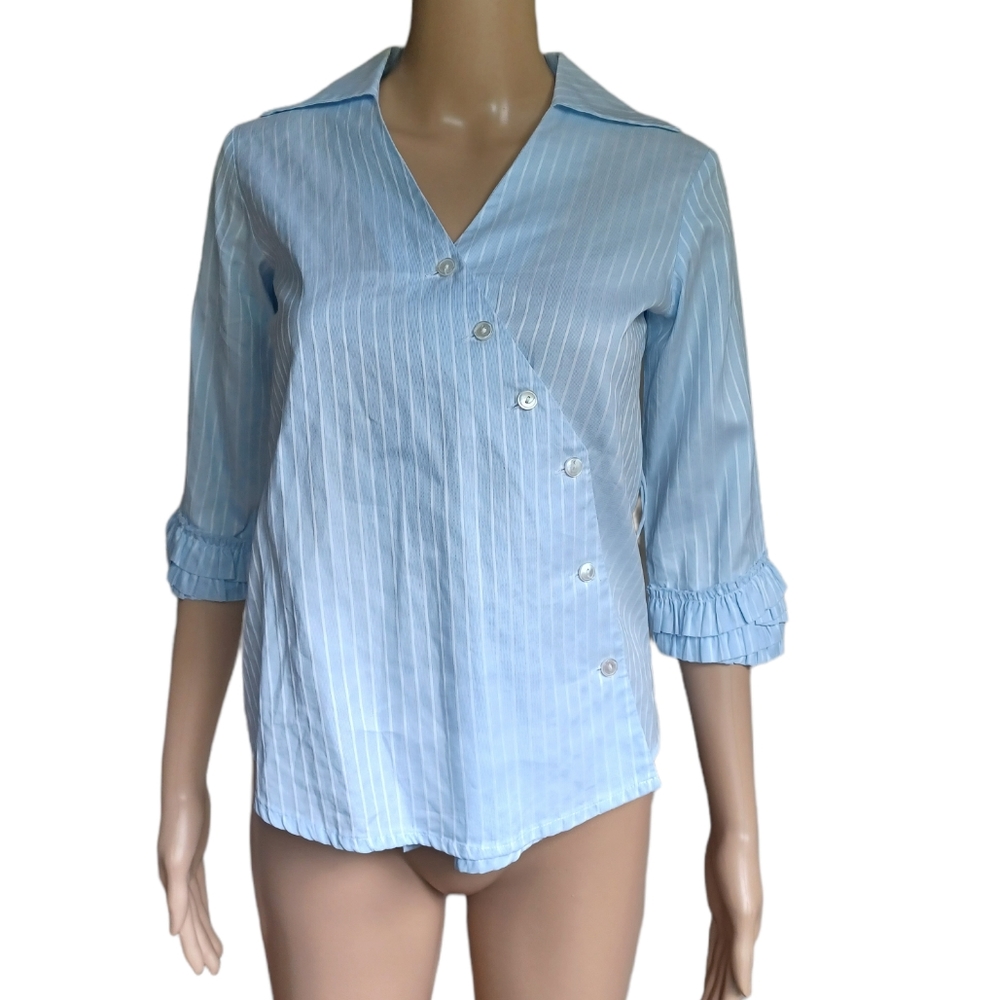 Fine Garments By Bell Ruffled Asymetric Top Size 0